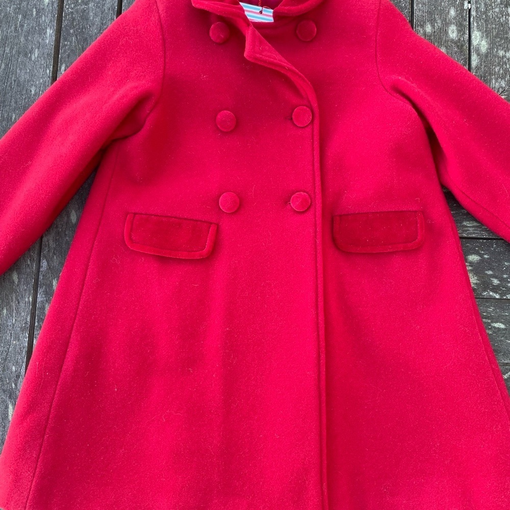 80% WOOL La Coqueta boutique high quality Coat , Sz 4 years
